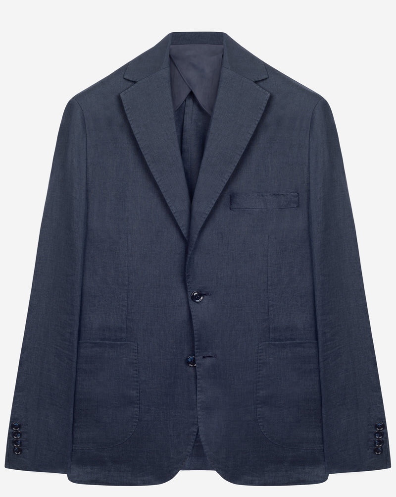 Ocean Dusk Pure Linen Blazer