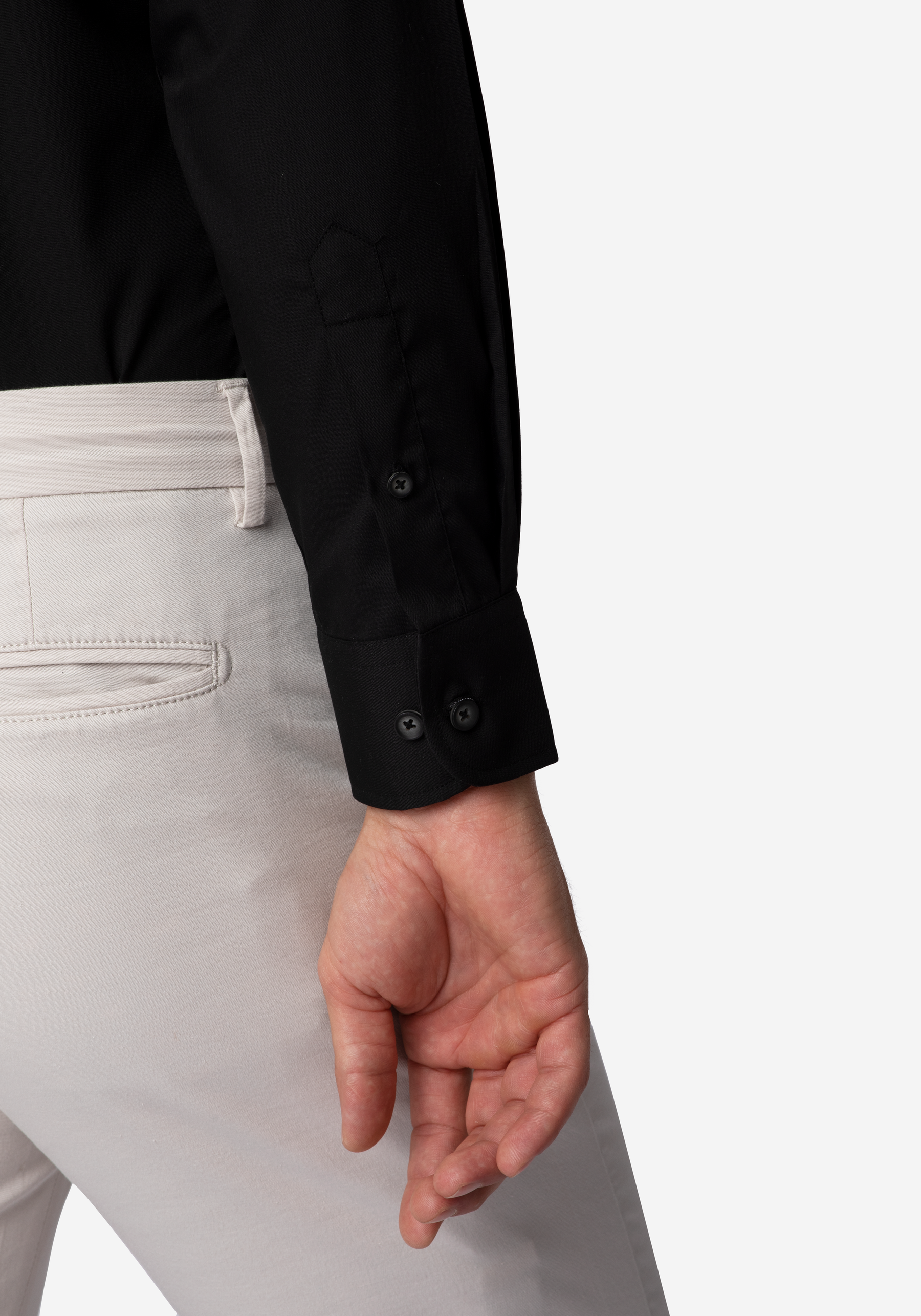 Jet Black Chambray Shirt