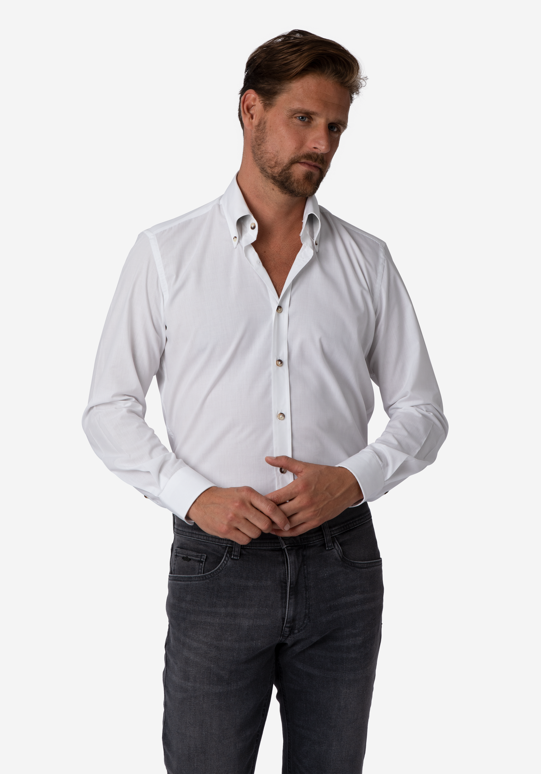 Cloud White Chambray Shirt