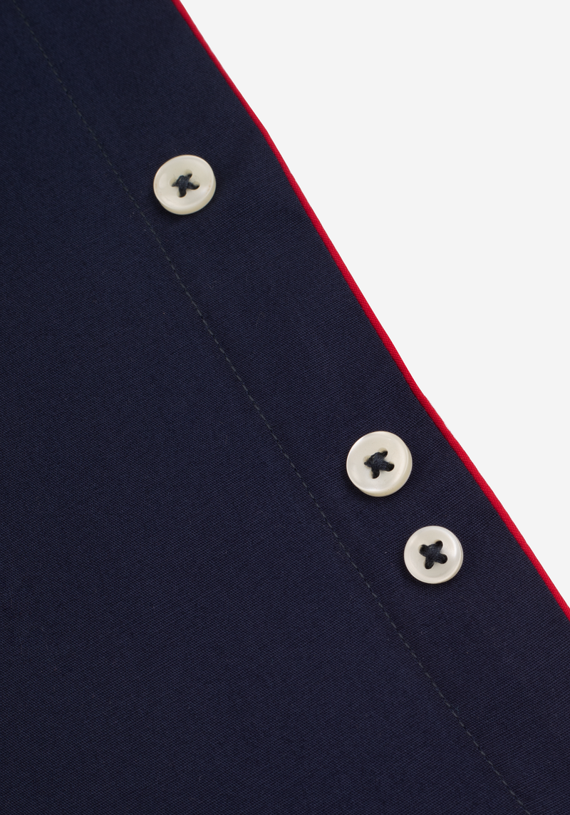 Vintage Navy Cotton Lycra Shirt
