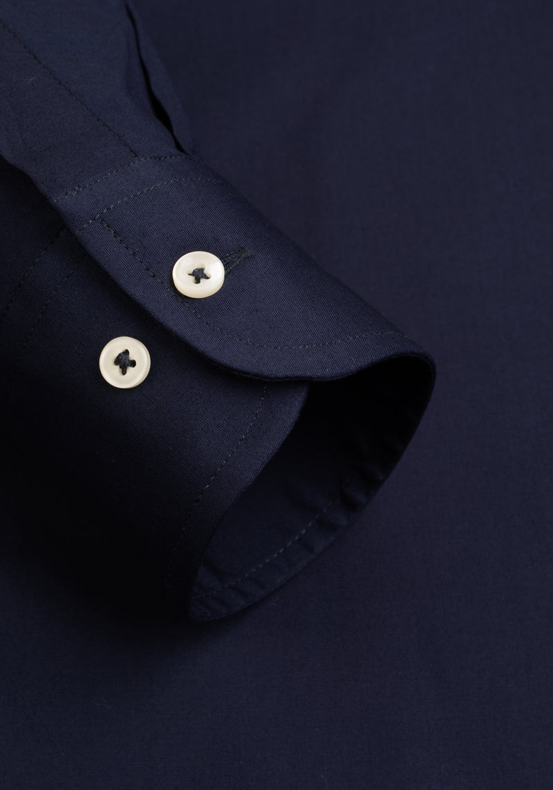 Vintage Navy Cotton Lycra Shirt