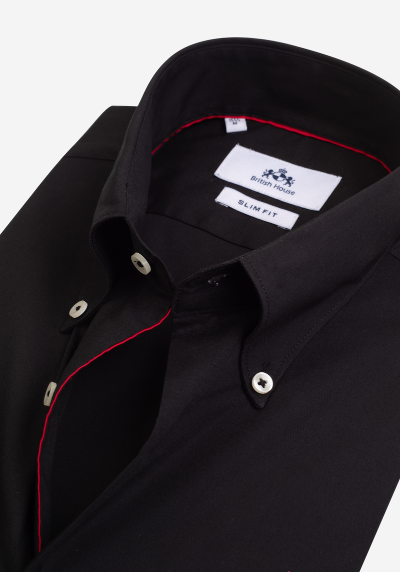 Panther Black Cotton Lycra Shirt