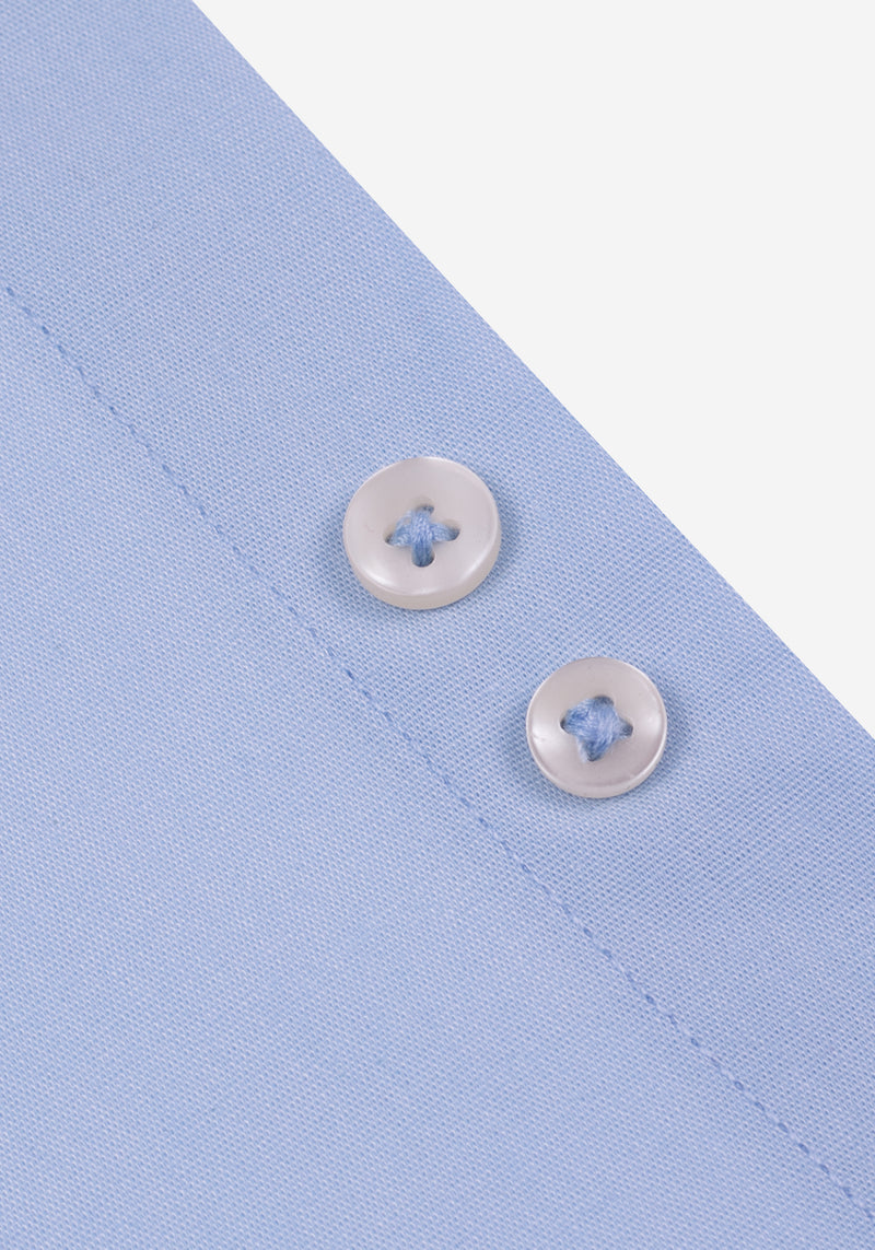Frosted Blue Cotton Lycra Shirt