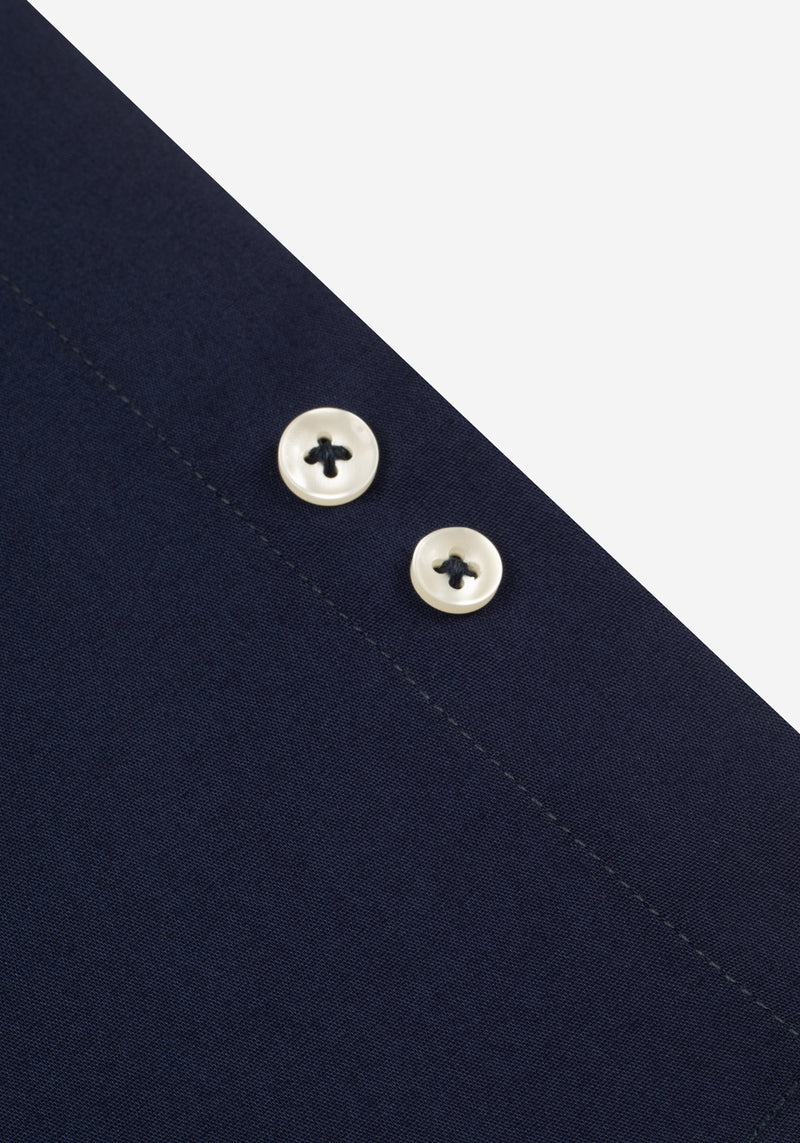 Infinite Navy Cotton Lycra Shirt