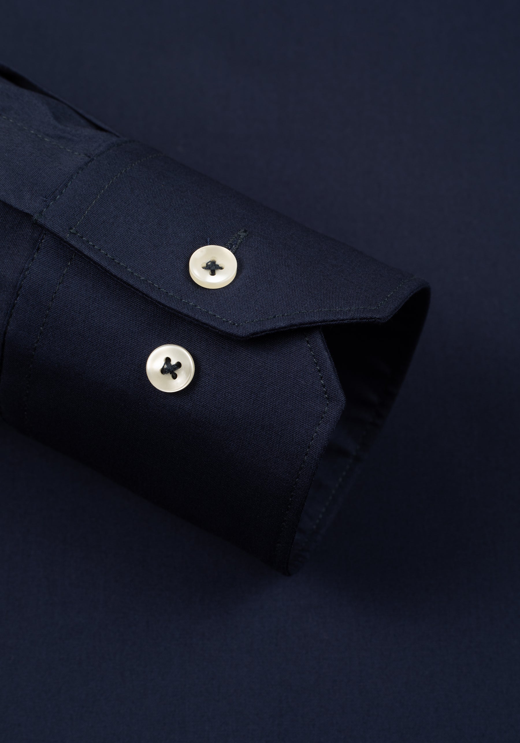 Infinite Navy Cotton Lycra Shirt