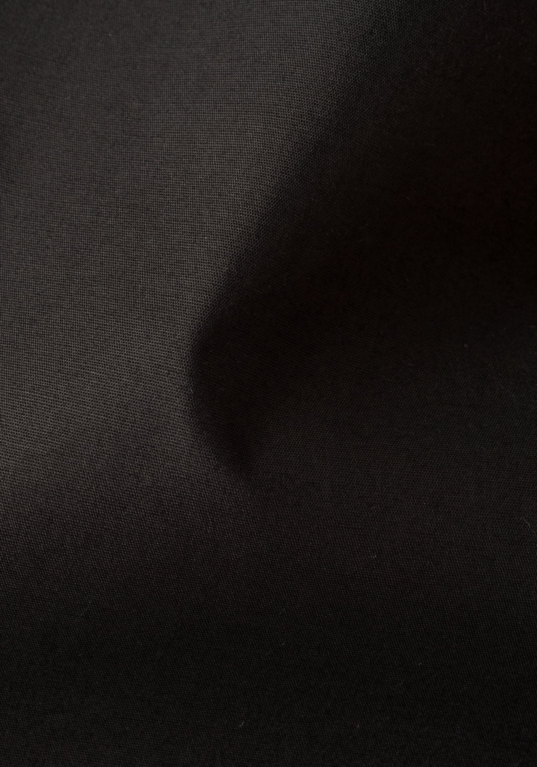 Midnight Black Cotton Lycra Shirt