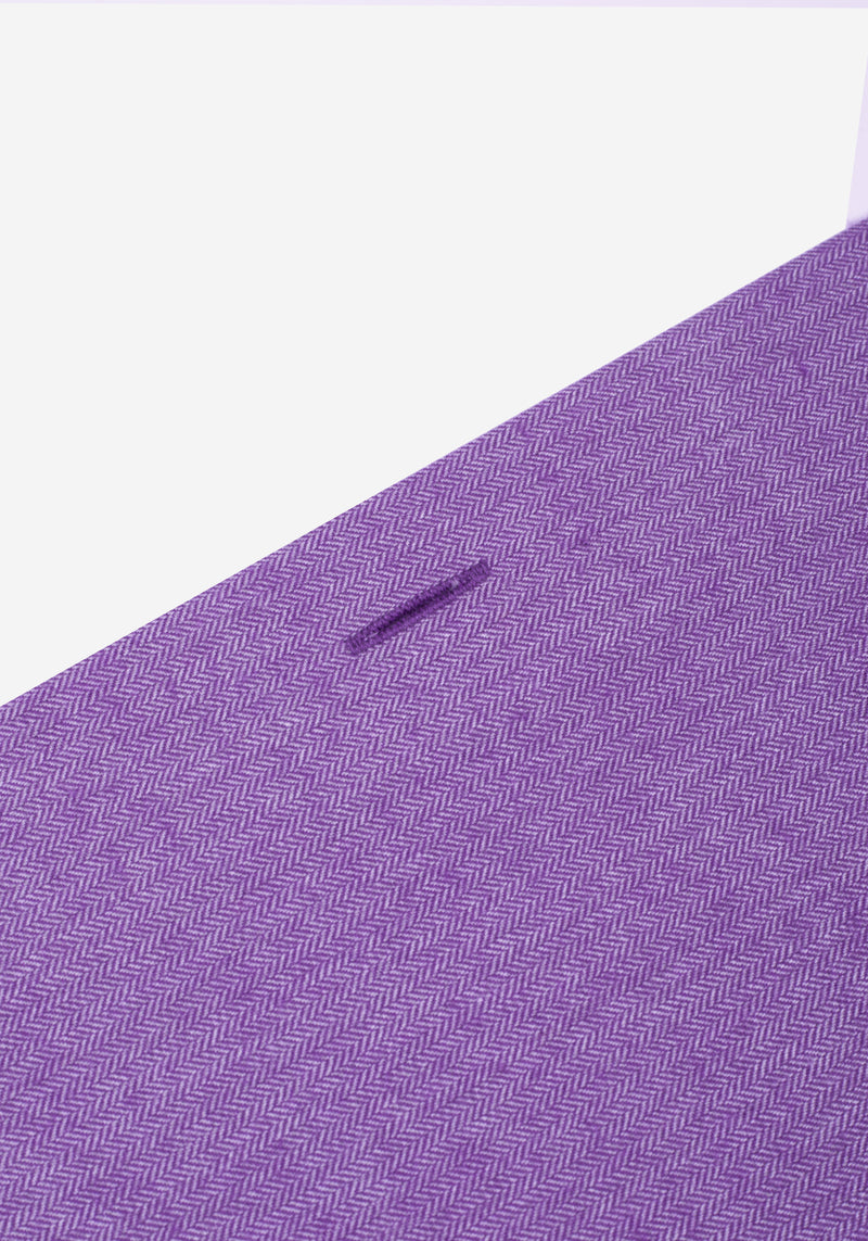 Royal Purple Herringbone Flannel Shirt