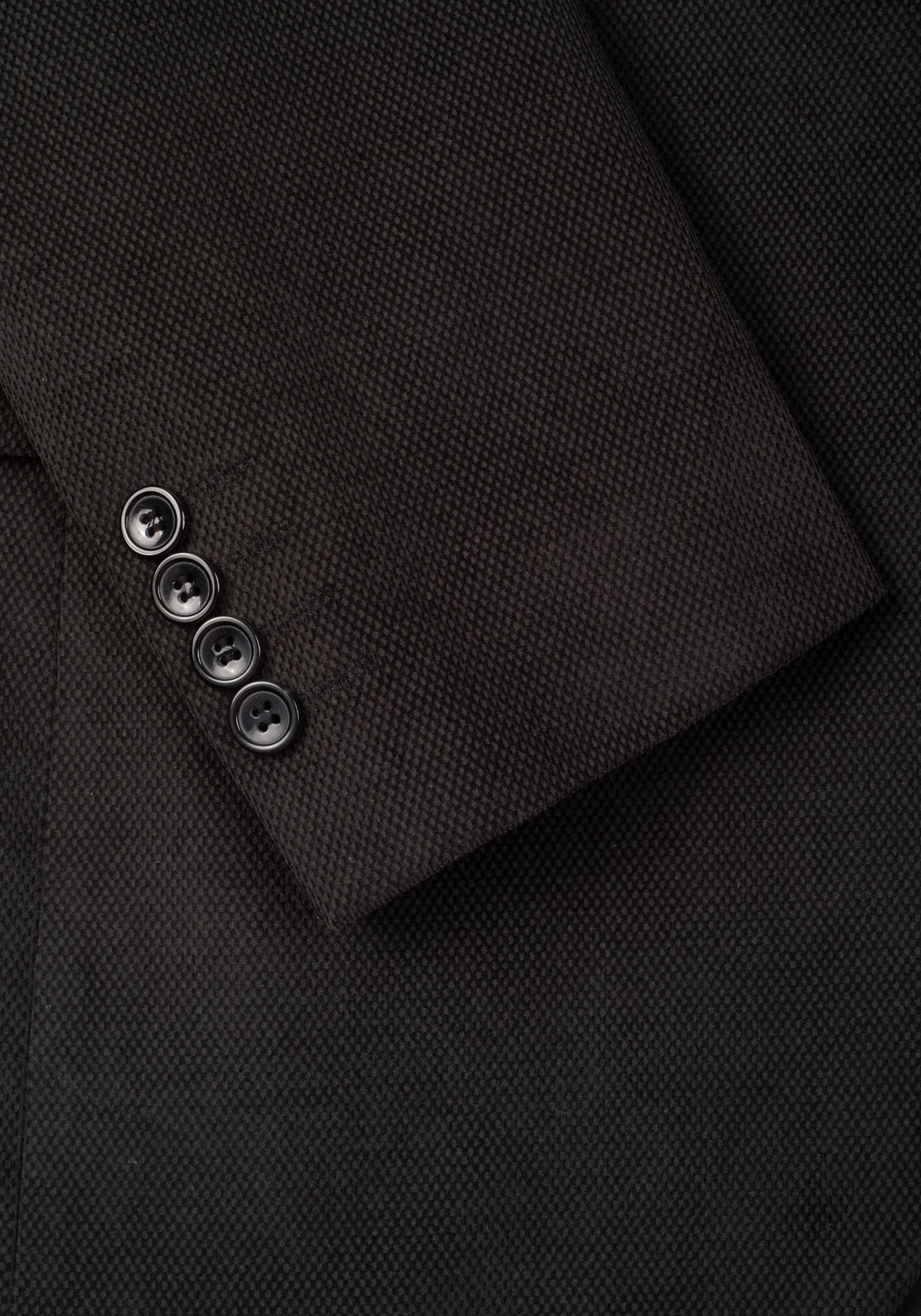 Slim Fit Ash Grey Dotted Pique Blazer