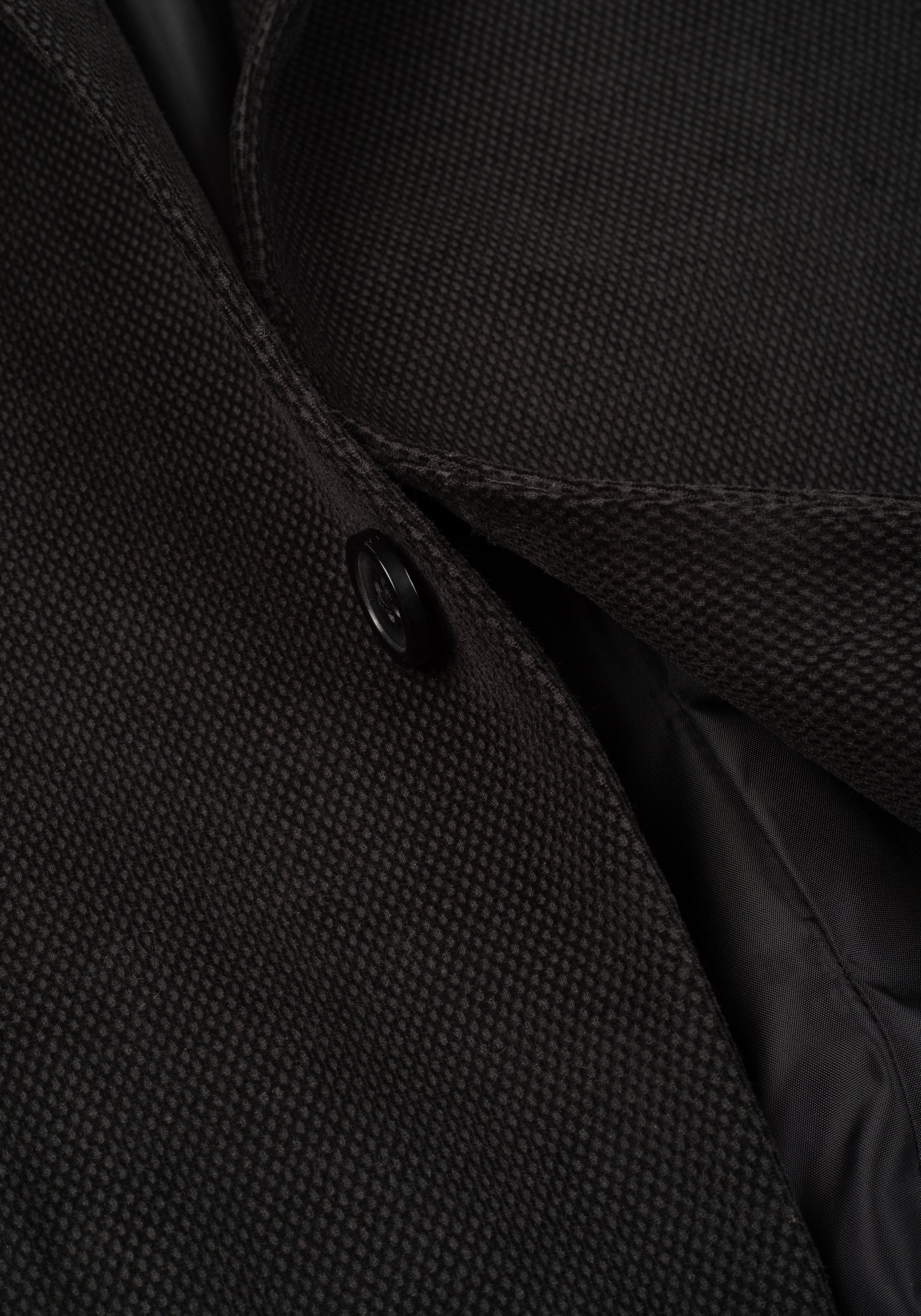 Slim Fit Ash Grey Dotted Pique Blazer