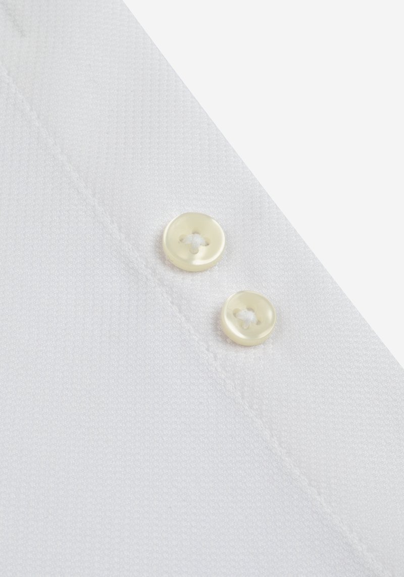 Arctic White Basket Weave Shirt