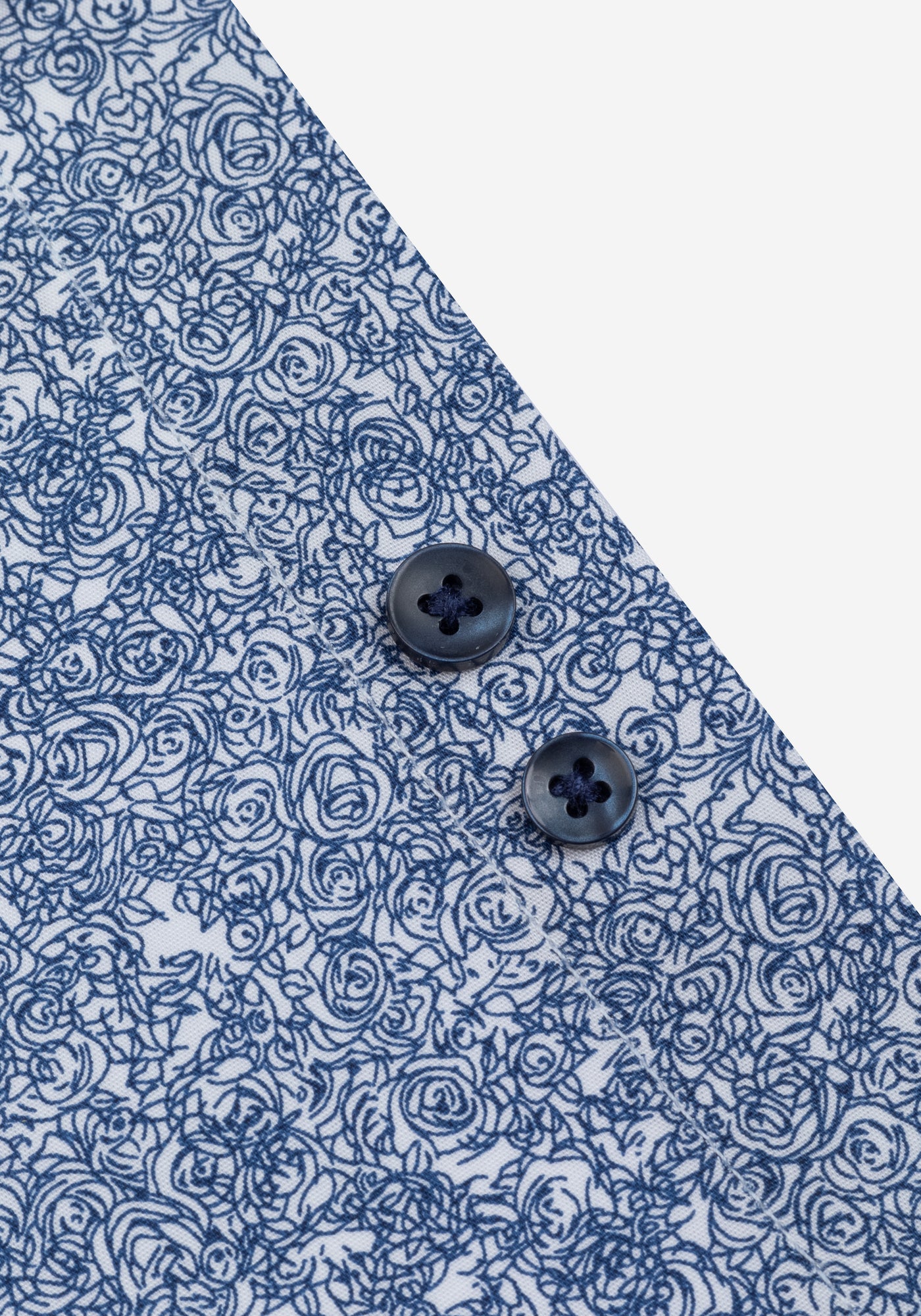 Cornflower Blue Printed Poplin Shirt