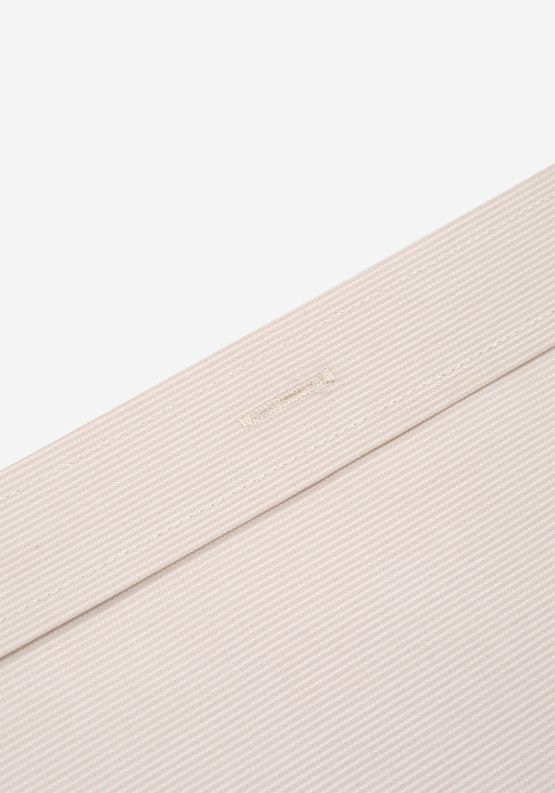 Dull Beige Stripe Piqué Shirt