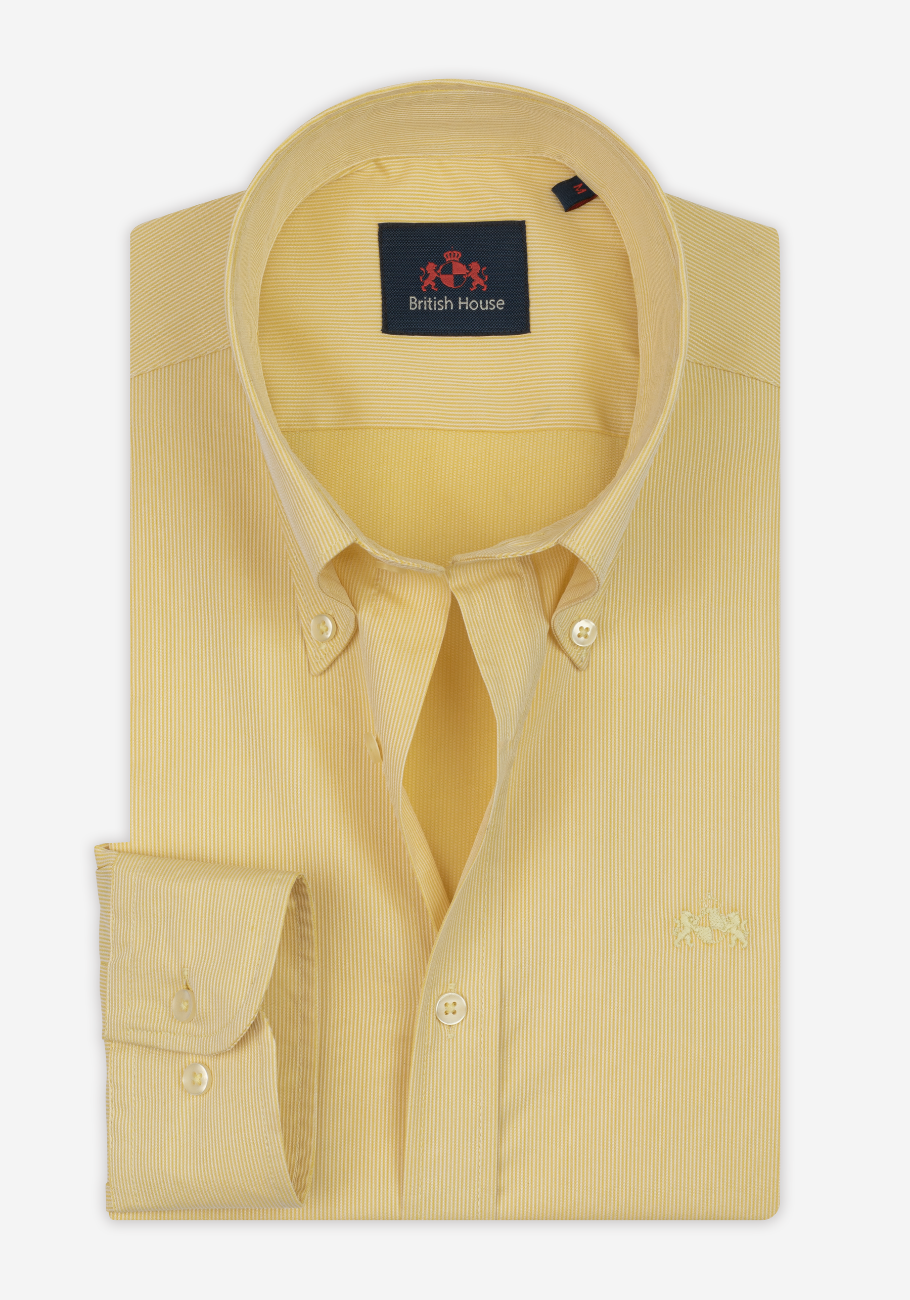 Brass Yellow Stripe Piqué Shirt