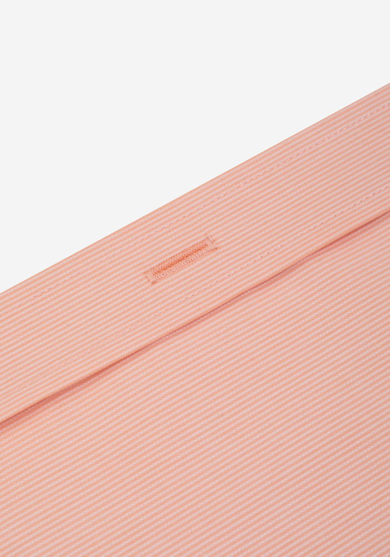 Pastel Orange Stripe Piqué Shirt