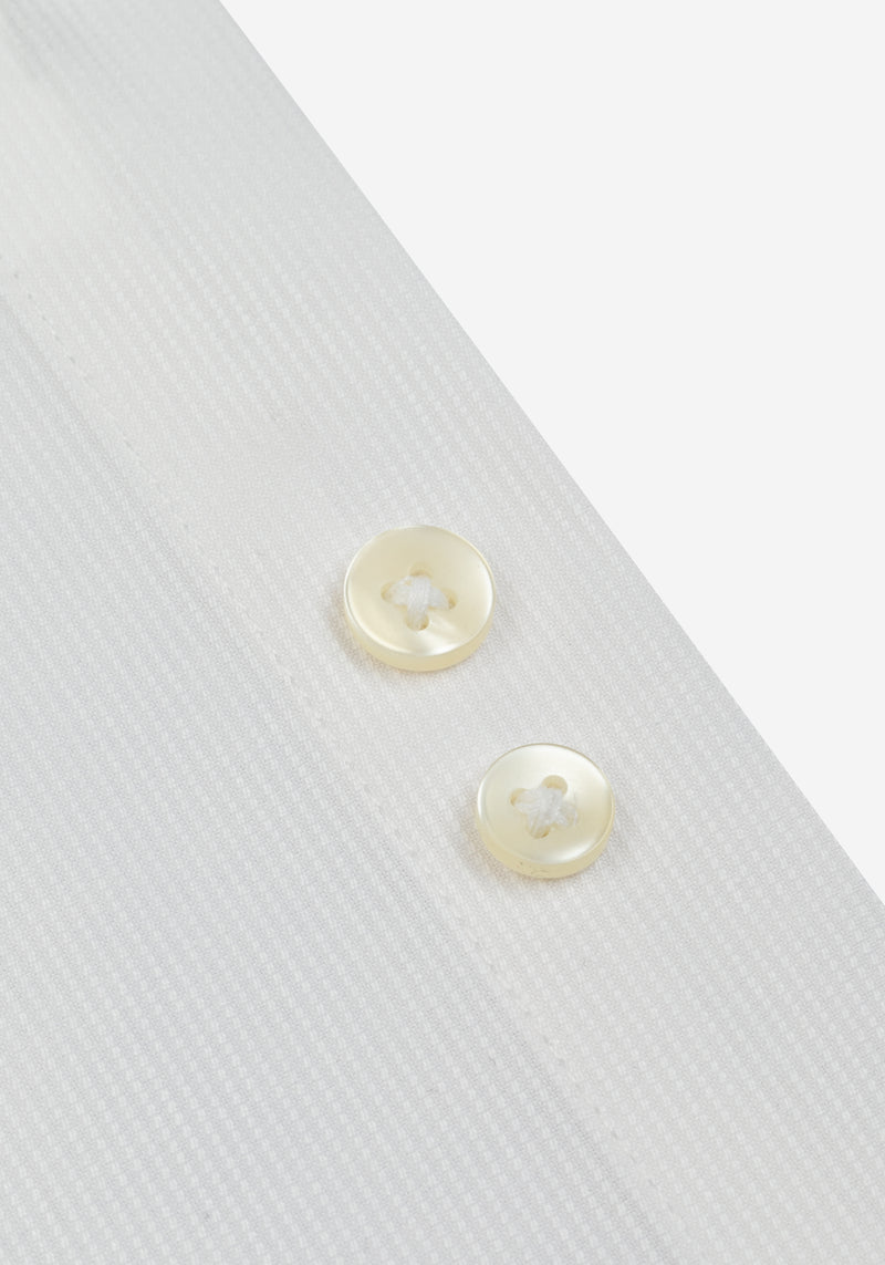 Soft White Stripe Piqué Shirt