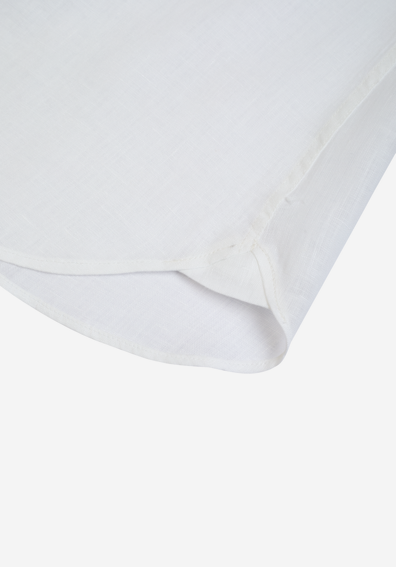 Cloud White Washed Belgian Linen Shirt