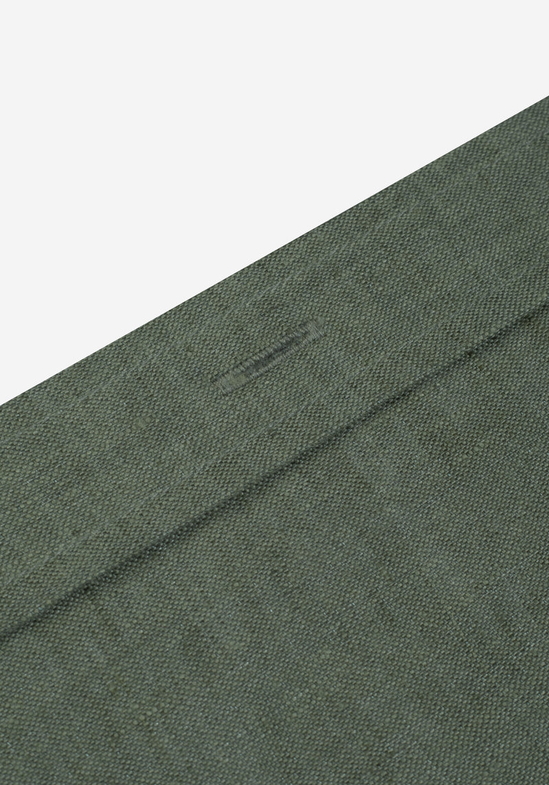 Pale Olive Belgian Linen Shirt