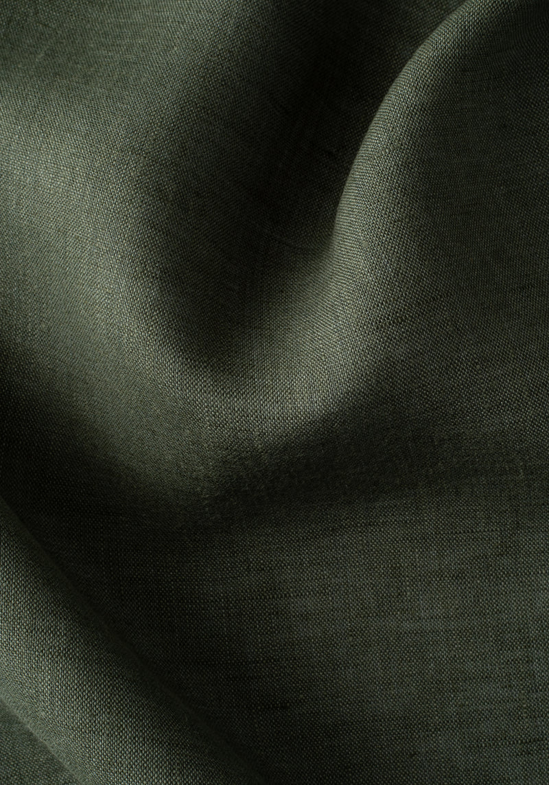 Pale Olive Belgian Linen Shirt