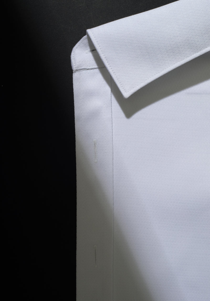 Giza 87 Cotton Lotus White Dobby Shirt