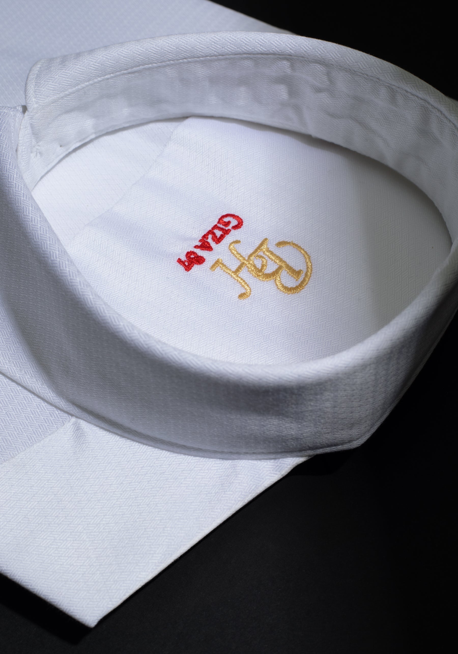 Giza 87 Cotton Lotus White Dobby Shirt