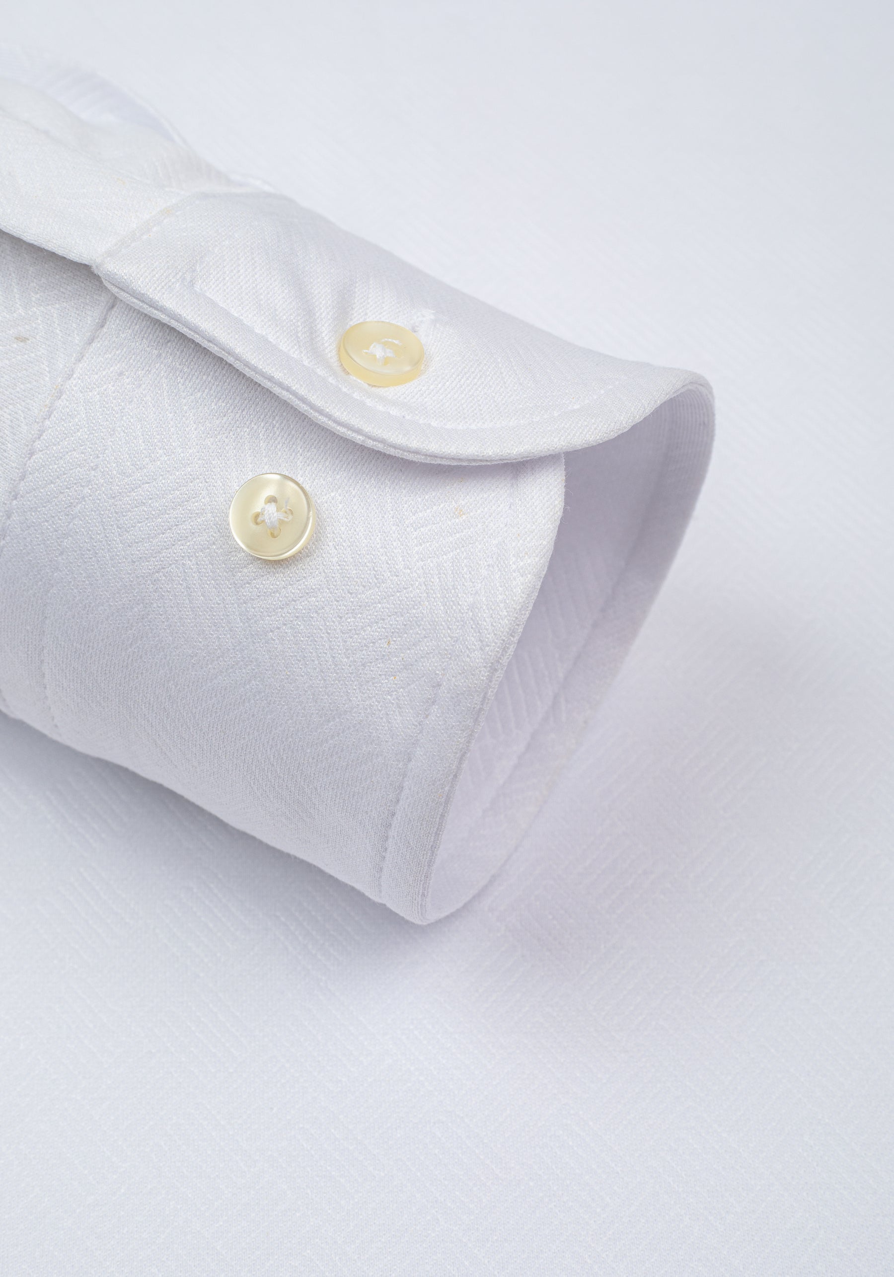Lunar White Knitted 4-Way Stretch Shirt