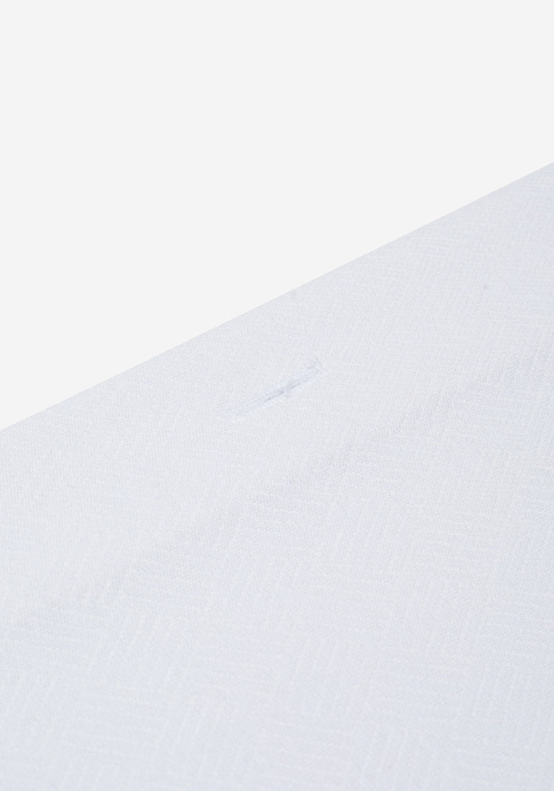 Lunar White Knitted 4-Way Stretch Shirt