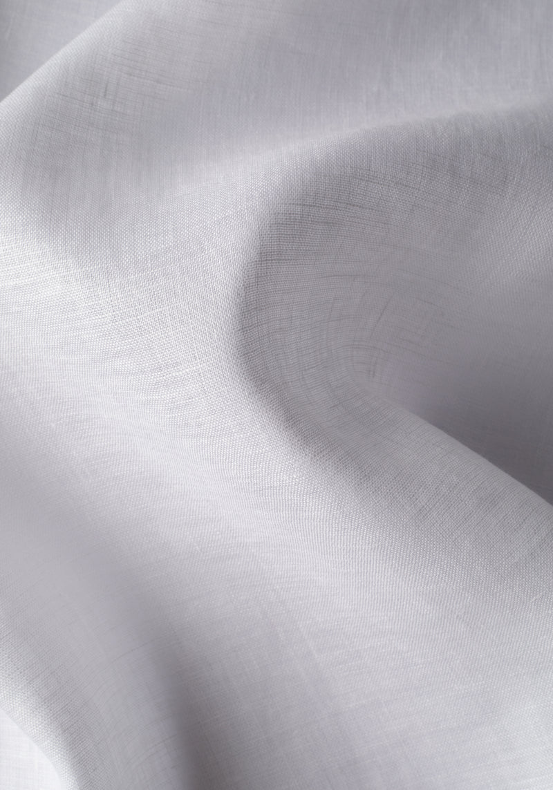 Clear White Belgian Linen Shirt