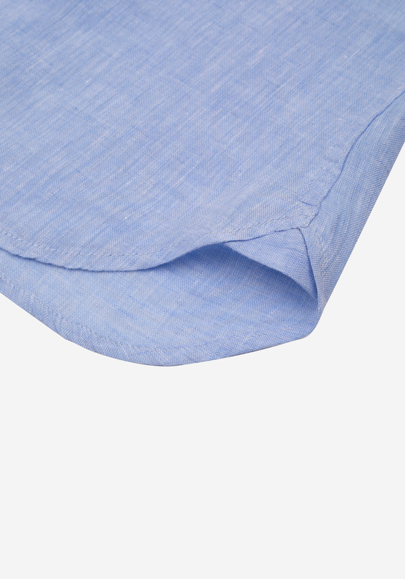 Arctic Blue Belgian Linen Shirt