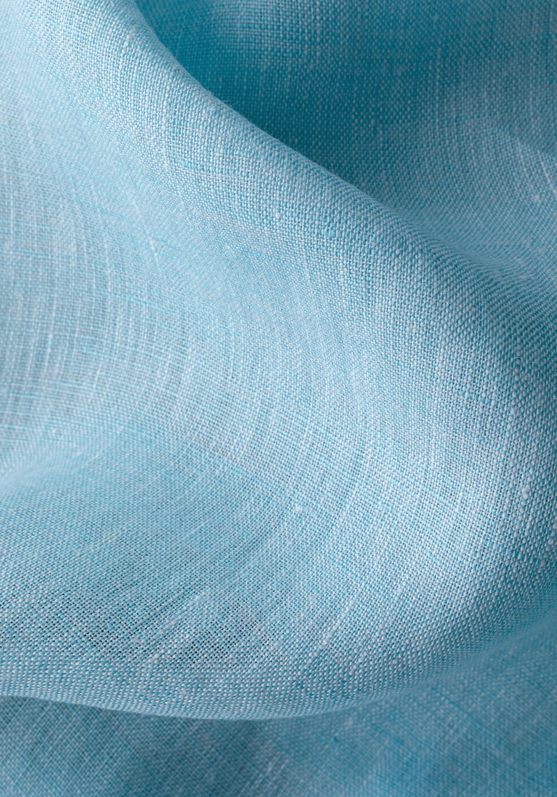 Electric Blue Belgian Linen Shirt
