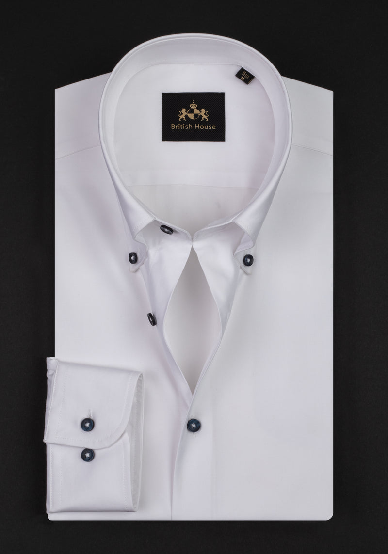Opal White Fine Twill Shirt