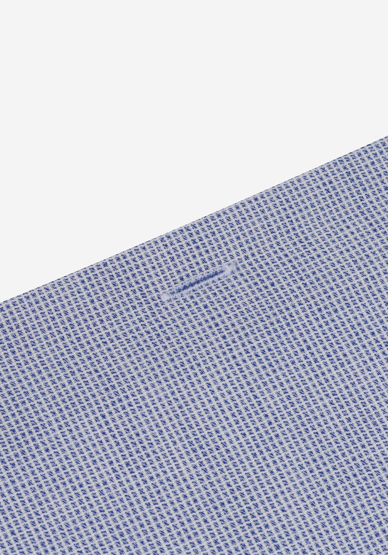 Frosted Blue Checked Dobby Shirt