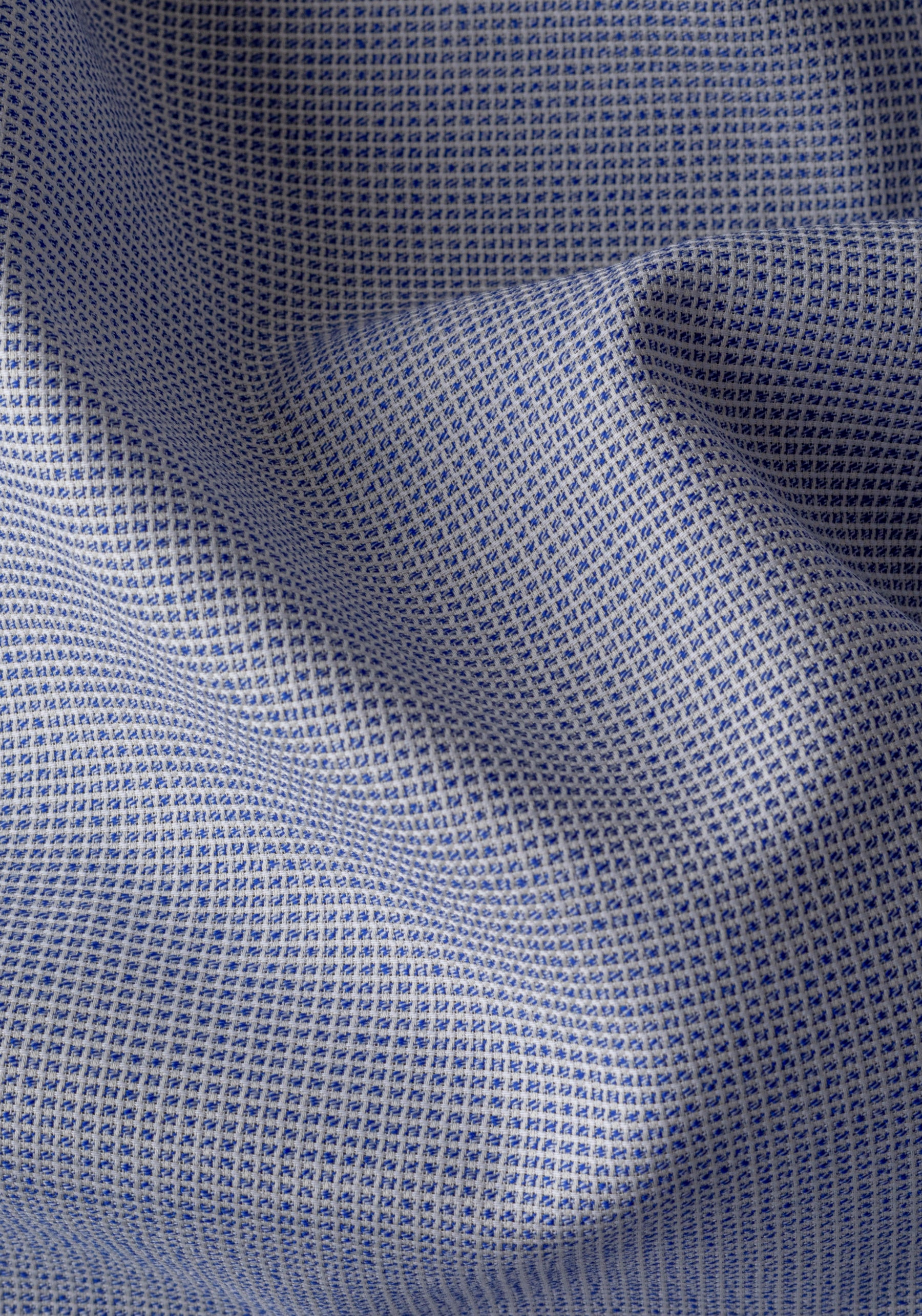 Frosted Blue Checked Dobby Shirt