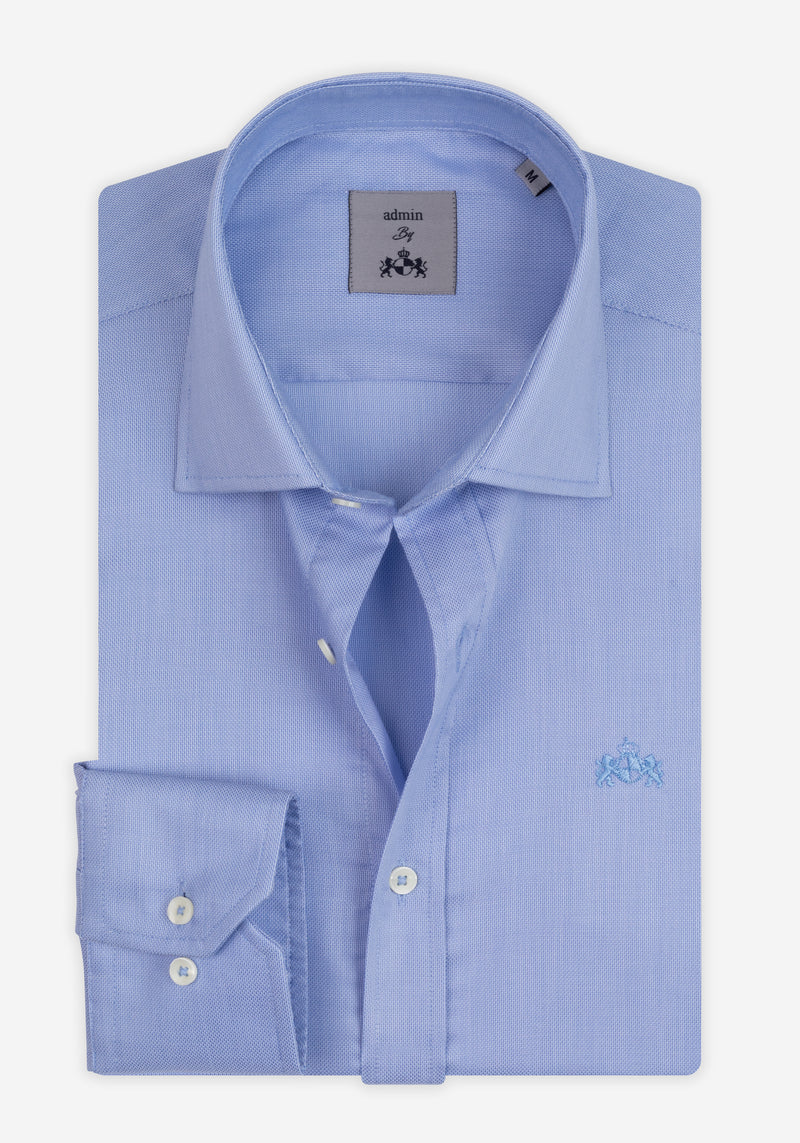 Steel Blue Oxford Shirt