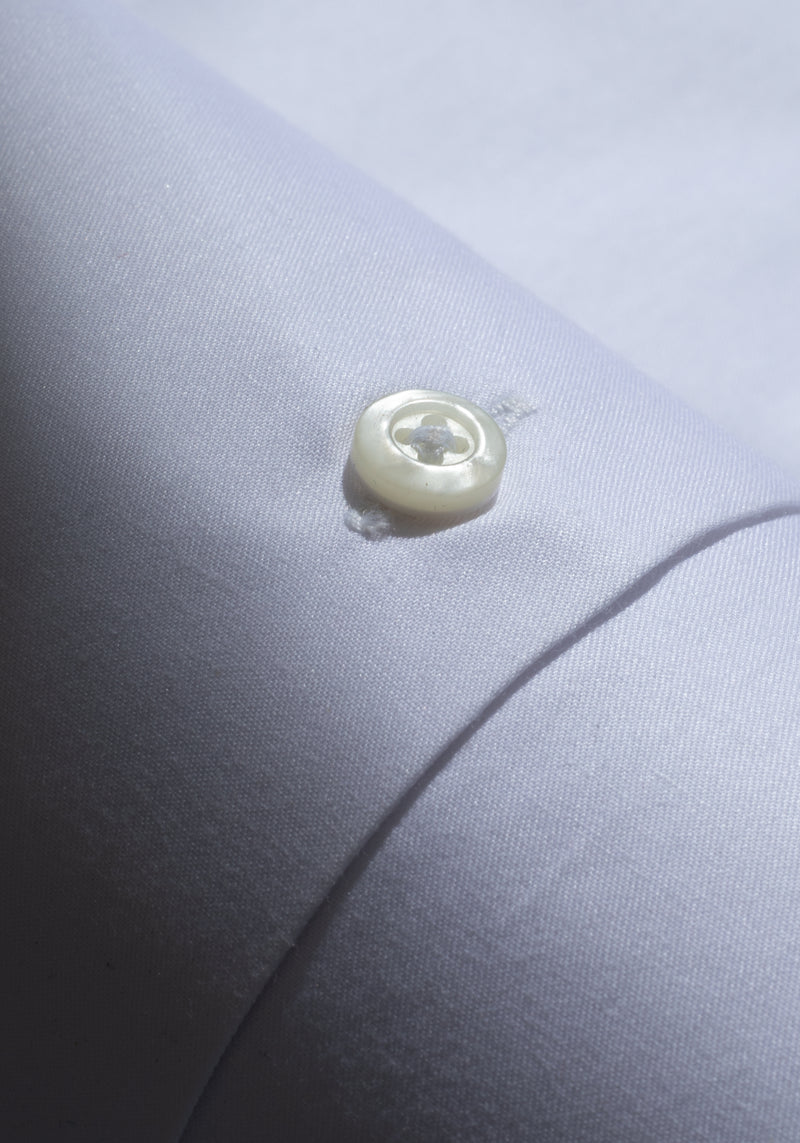 Giza 87 Cotton Pearl White Signature Poplin Shirt