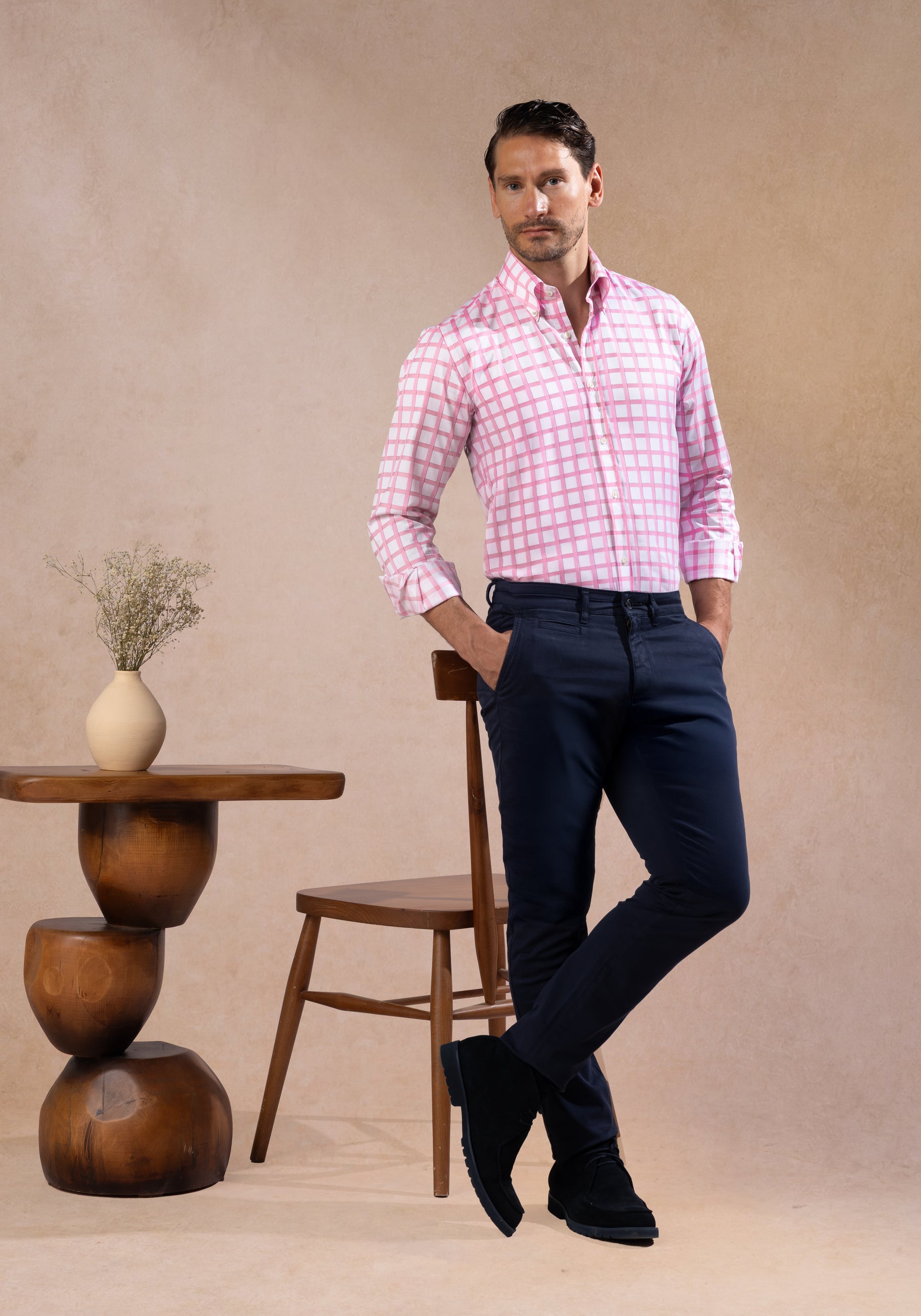 Bloom Rose Checked Signature Twill Shirt