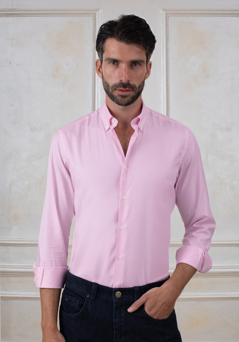 Fairy Rose Checked Mini Houndstooth Shirt