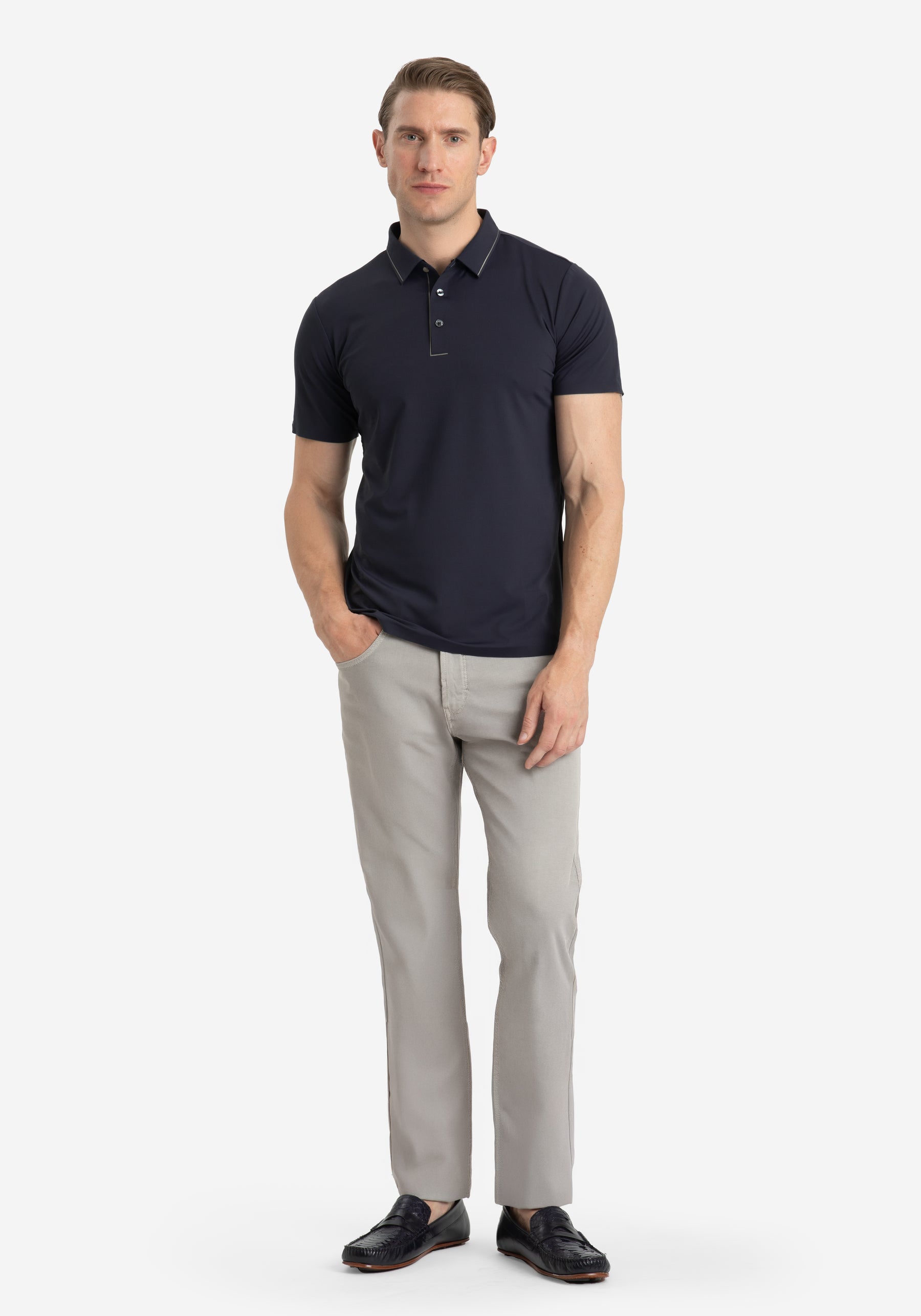 Twilight Navy Aero-Hybrid Polo Shirt