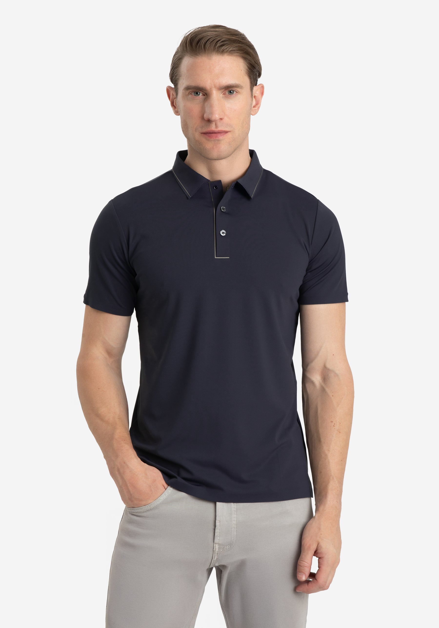 Twilight Navy Aero-Hybrid Polo Shirt