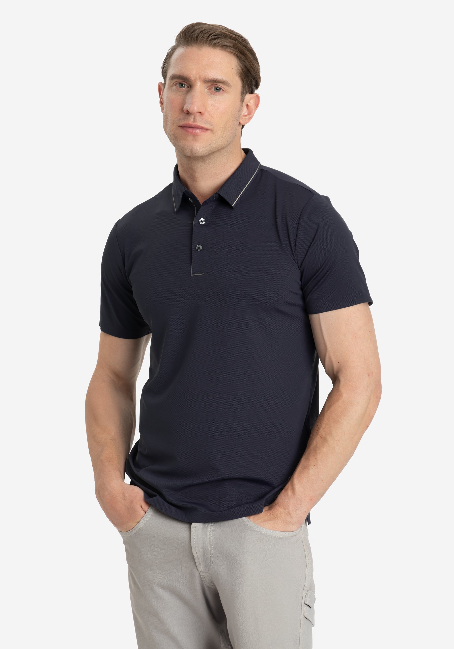 Twilight Navy Aero-Hybrid Polo Shirt