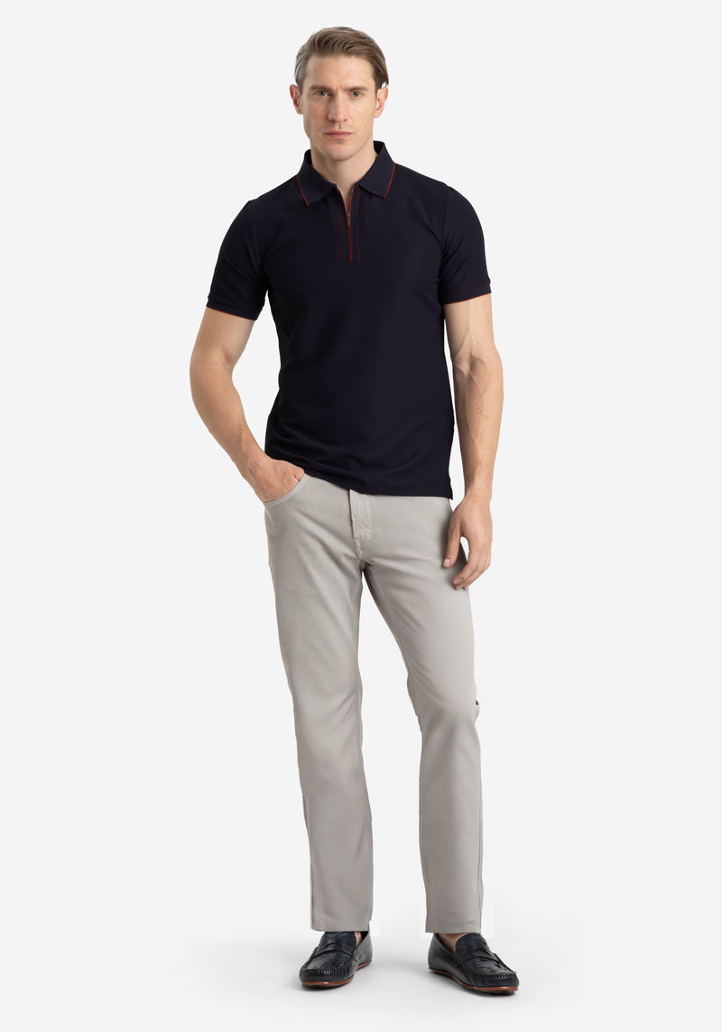 Crimson Navy Aero-Hybrid Polo Shirt