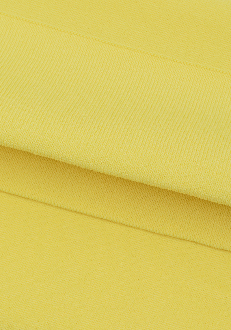 Flare Yellow Polyamide Knitted Polo Shirt