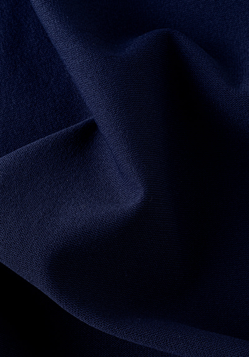 Slate Navy Polyamide Knitted Polo Shirt
