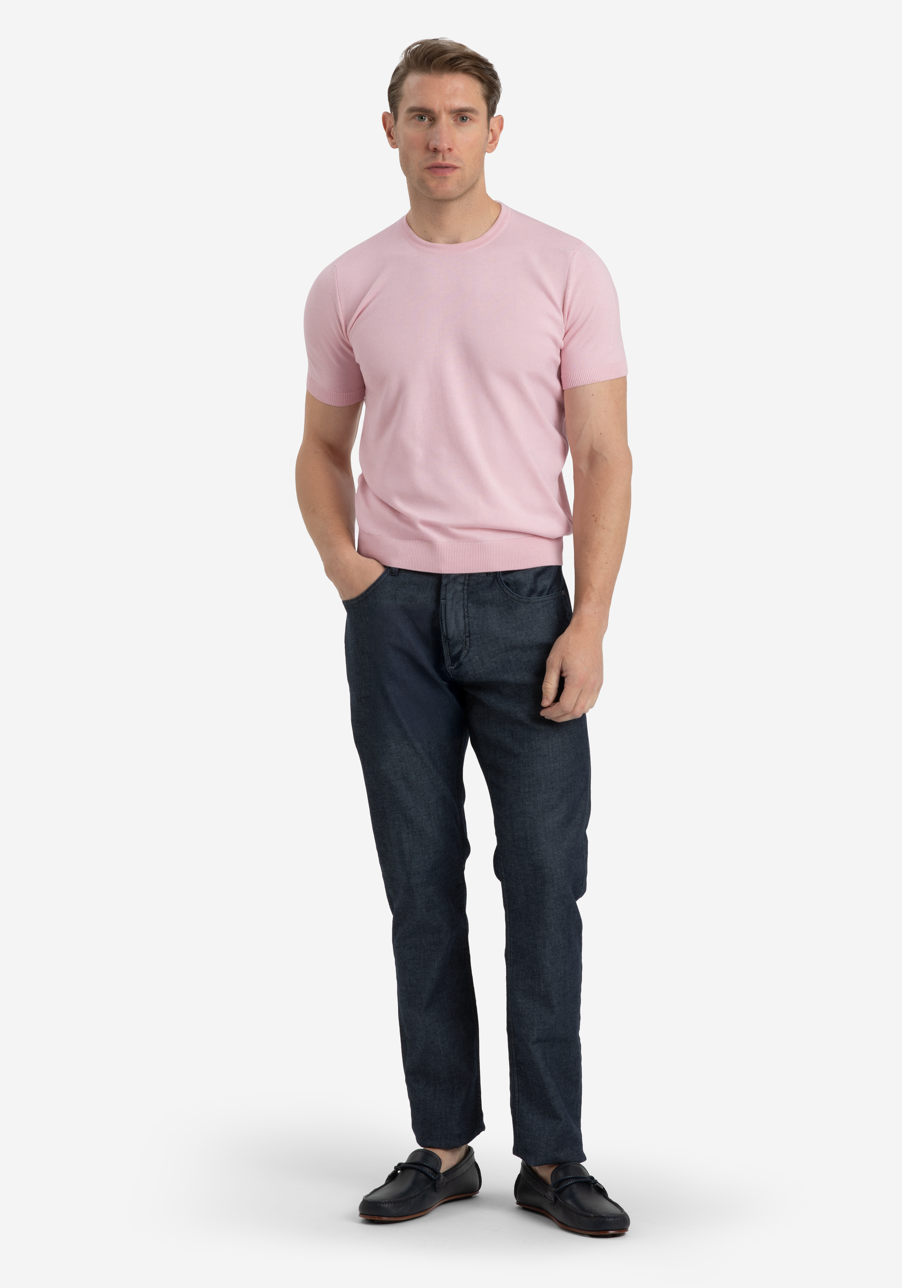 Pastel Rose Knitted T-Shirt