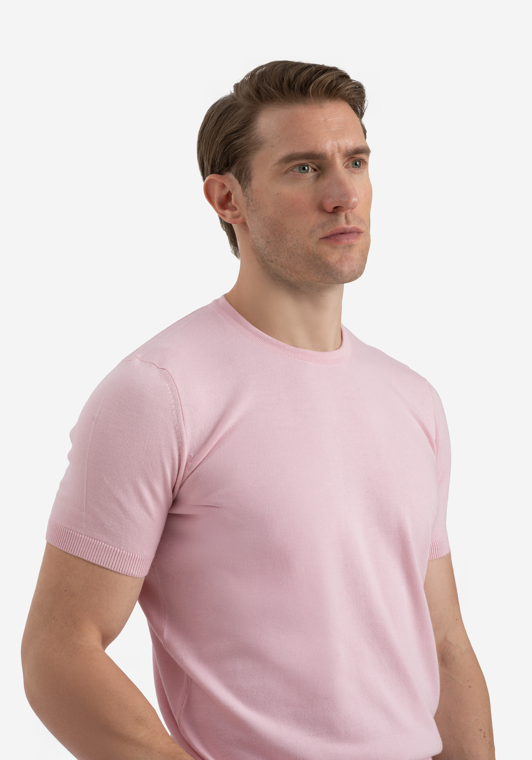 Pastel Rose Knitted T-Shirt