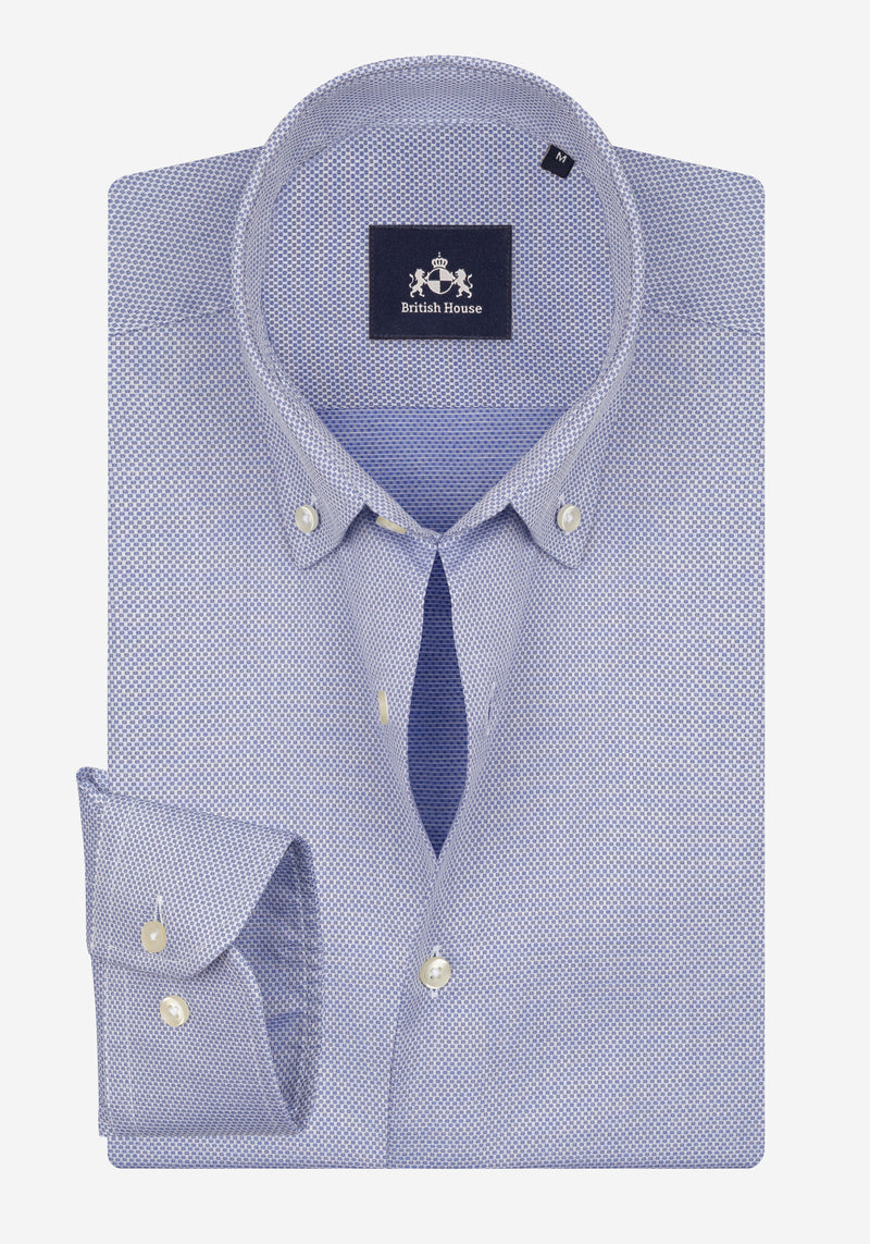 Cornflower Blue Dobby Shirt