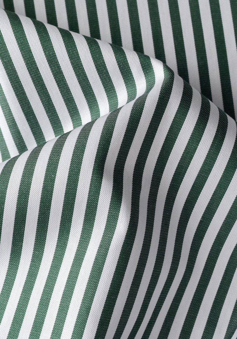 Palm Green Stripe Signature Twill Shirt