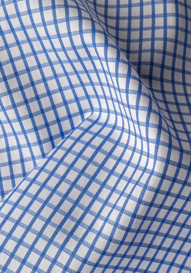 Royal Blue Checked Signature Twill Shirt