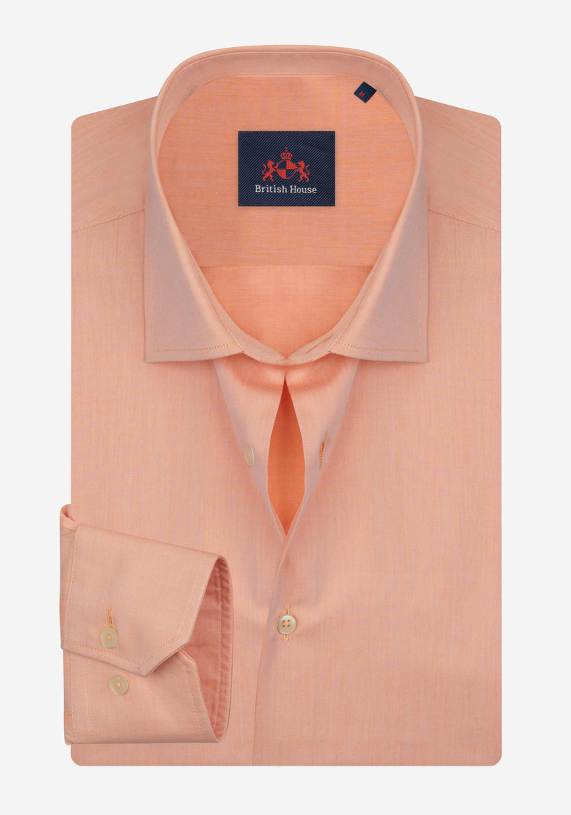 Sunset Orange Piqué Shirt