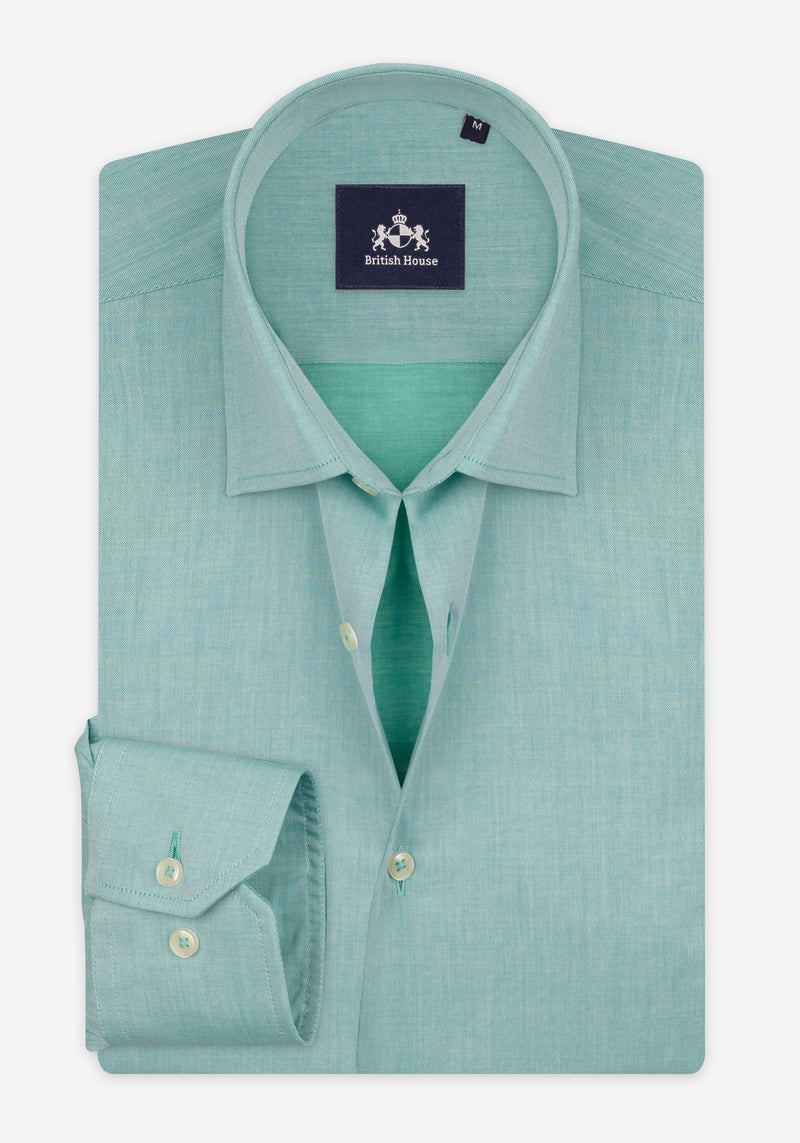 Jade Green Piqué Shirt