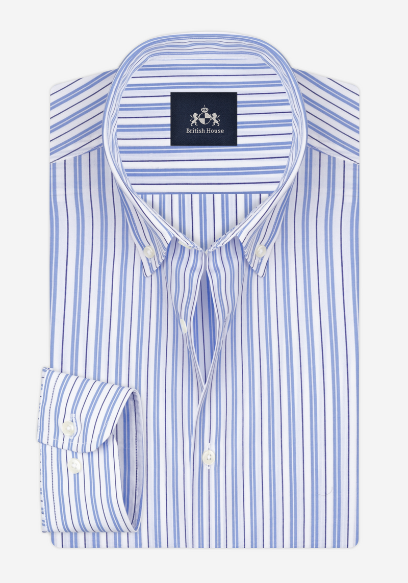 Deck Blue Stripe Poplin Shirt